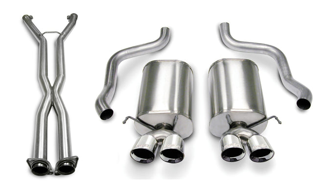 2.5in Cat-Back Dual Rear Exit with Twin 3.5in Tips <br> 2006-2008 Chevrolet Corvette
