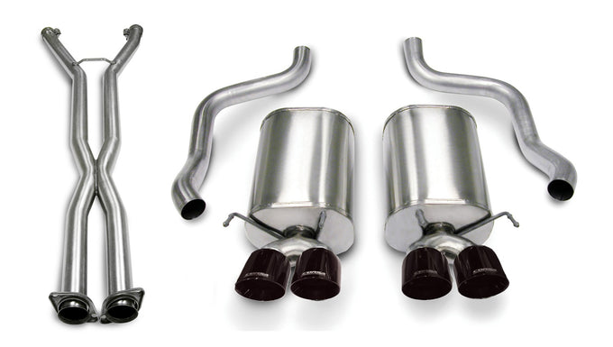 2.5in Cat-Back Dual Rear Exit with Twin 3.5in Tips <br> 2006-2008 Chevrolet Corvette