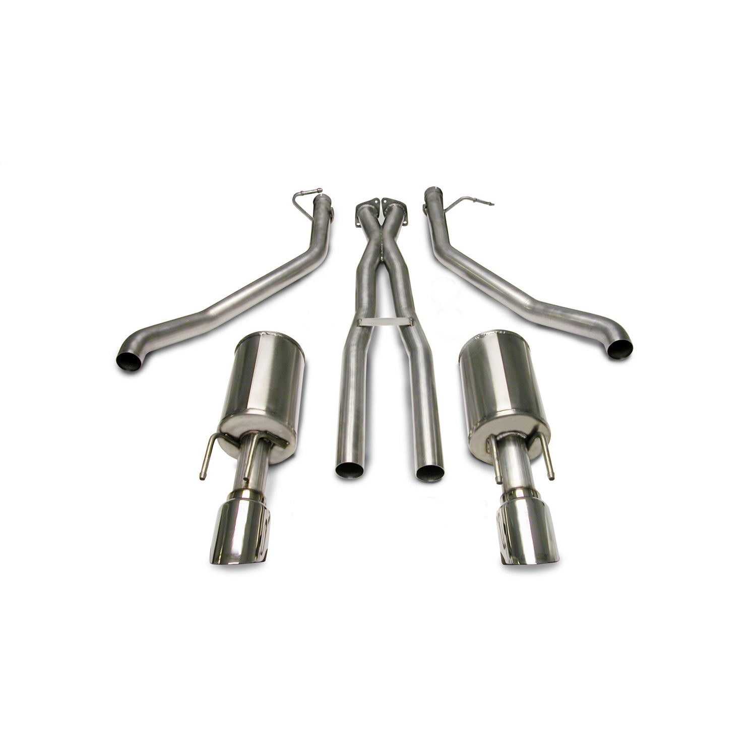 2.5in Cat-Back Dual Rear Exit w/ 4in Polished Tips <br> 2005-2006 Pontiac GTO
