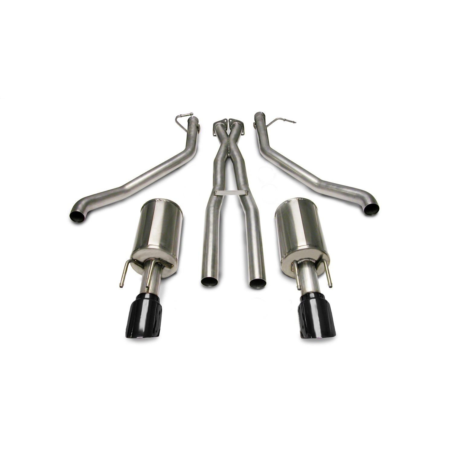 2.5in Cat-Back Dual Rear Exit W/ 4in Black PVD Tips <br> 2005-2006 Pontiac GTO