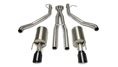 2.5in Cat-Back Dual Rear Exit W/ 4in Black PVD Tips <br> 2005-2006 Pontiac GTO