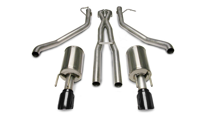 2.5in Cat-Back Dual Rear Exit W/ 4in Black PVD Tips <br> 2005-2006 Pontiac GTO