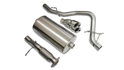 3in Cat-Back Single Rear Exit w/4in Polished Tips <br> 07-08 Chevy Tahoe GMC Yukon