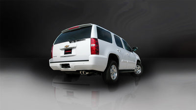 3in Cat-Back Single Rear Exit w/4in Polished Tips <br> 07-08 Chevy Tahoe GMC Yukon