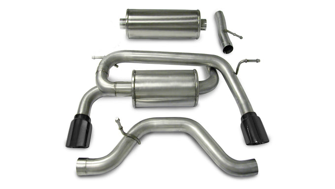 3in Cat-Back Dual Rear Exit with Single 4in Tips <br> 2006-2008 Hummer H3