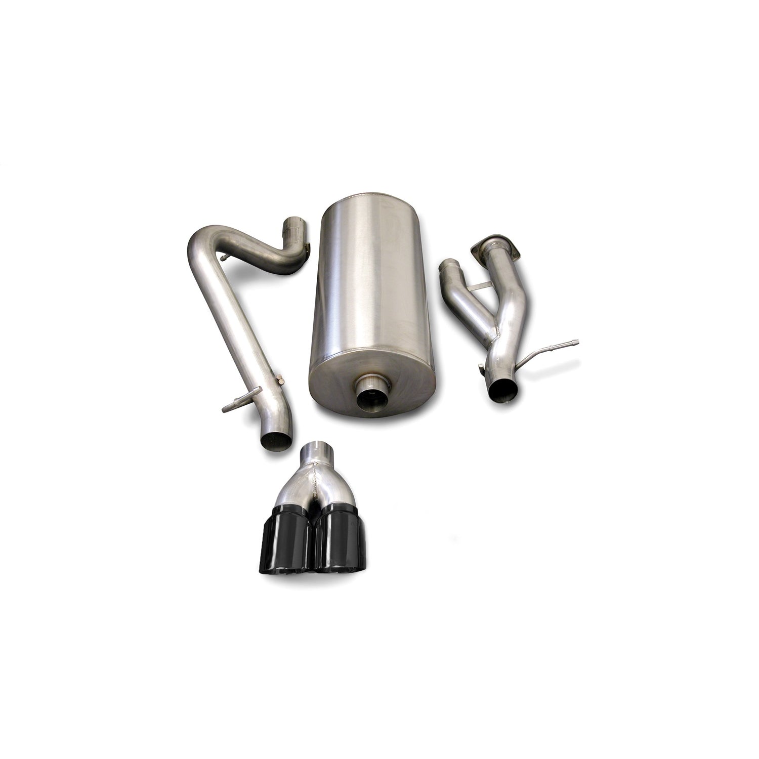 3in Cat-Back Single Rear Exit w/ 4in Tips <br> 2003-2006 Hummer H2