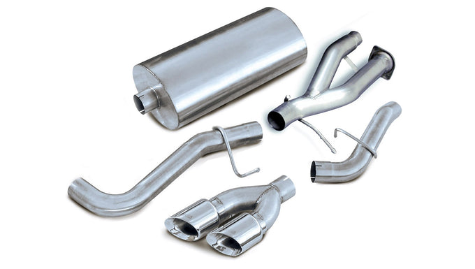 3in Cat-Back Single Exit w/4in Polished Tips <br> 02-06 Cadillac Escalade GMC Yukon