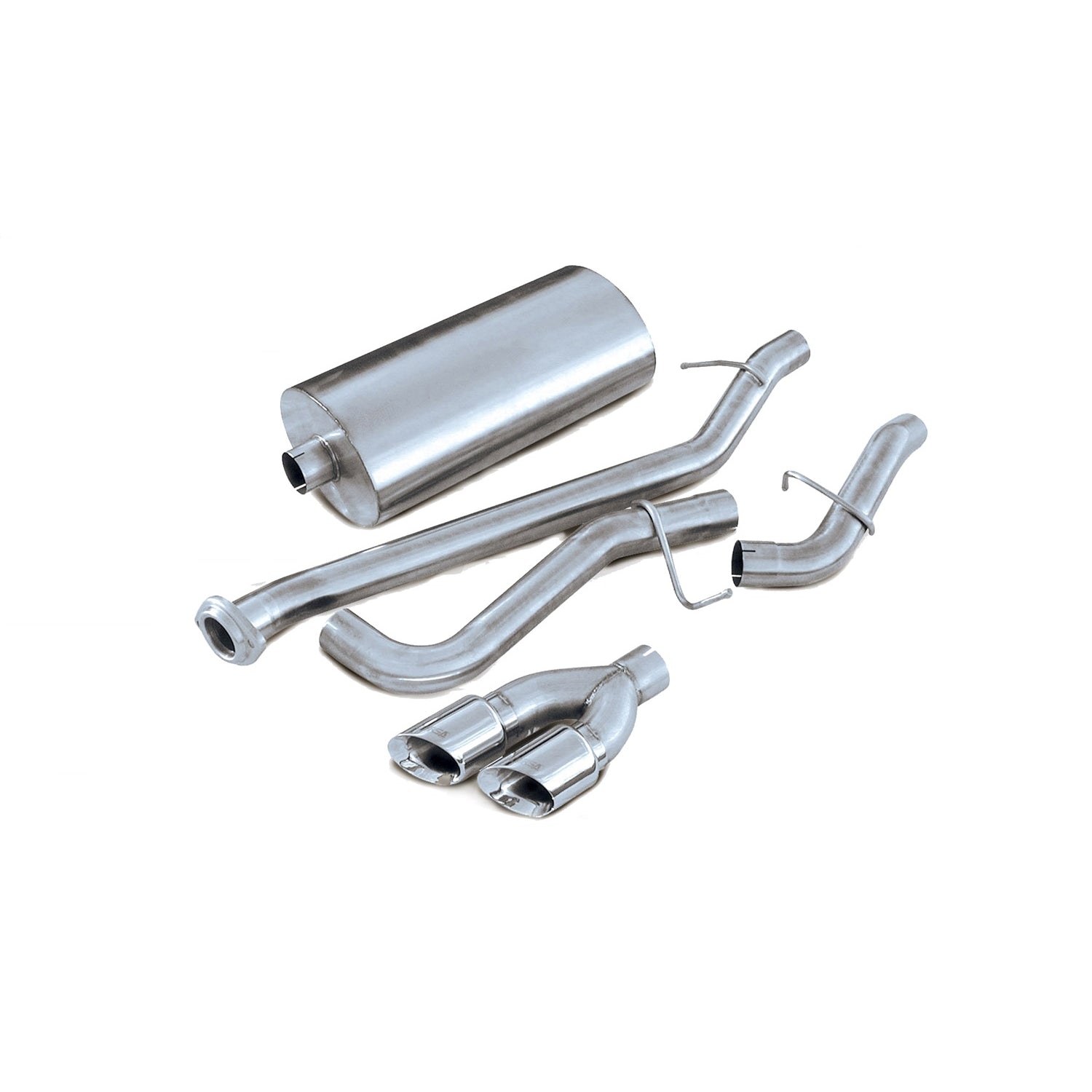 3in Cat-Back Single Side Exit W/ 4in Polished Tips <br> 02-06 Chevy Tahoe GMC Yukon