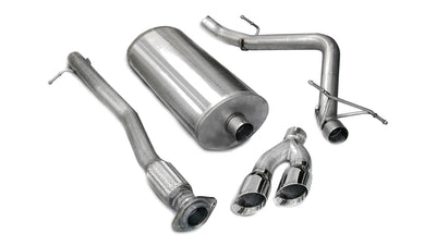 3in Cat-Back Single Exit w/4in Polished Tips <br> 07-08 Chevy Silverado GMC Sierra 1500 Classic