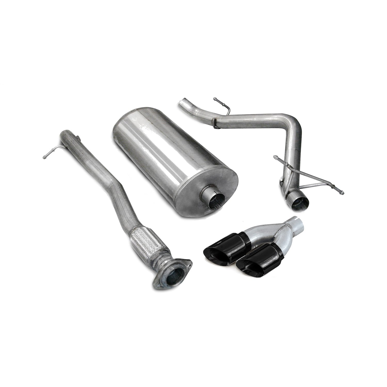 3in Cat-Back Single Exit w/ 4in Tips <br> 07-08 Chevy Silverado GMC Sierra 1500 Classic