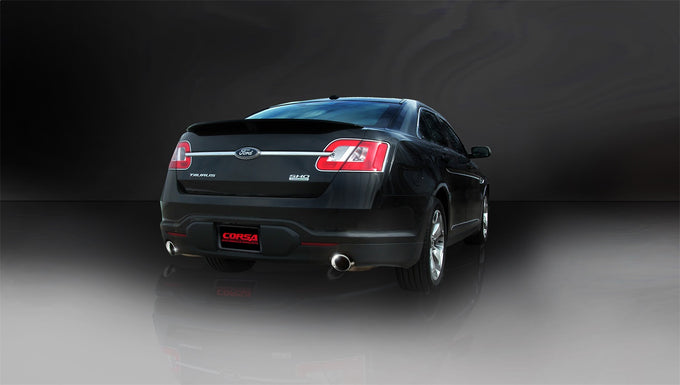 2.5in Cat-Back Dual Rear Exit w/ Single 4in Tips <br> 2010-2017 Ford Taurus