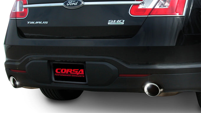 2.5in Cat-Back Dual Rear Exit w/ Single 4in Tips <br> 2010-2017 Ford Taurus