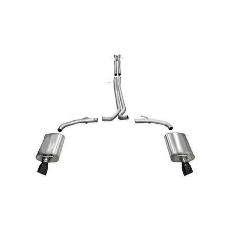 2.5in Cat-Back Dual Rear Exit w/Single 4in Tips <br> 2010-2017 Ford Taurus