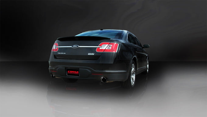 2.5in Cat-Back Dual Rear Exit w/Single 4in Tips <br> 2010-2017 Ford Taurus