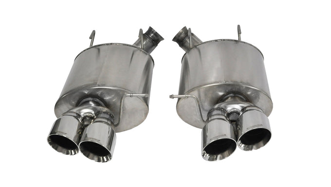 2.5in Axle-Back Dual Rear Exit with Turn Downs <br> 2013-2014 Ford Mustang