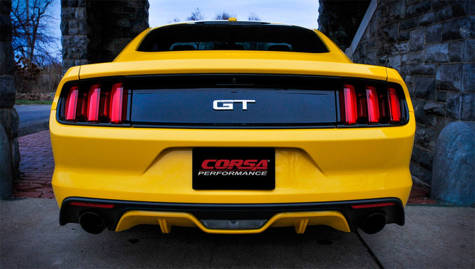 2.5in Axle-Back Dual Rear Exit w/ Single 3.5in Tips <br> 2015-2017 Ford Mustang