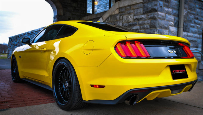 2.5in Axle-Back Dual Rear Exit w/ Single 3.5in Tips <br> 2015-2017 Ford Mustang