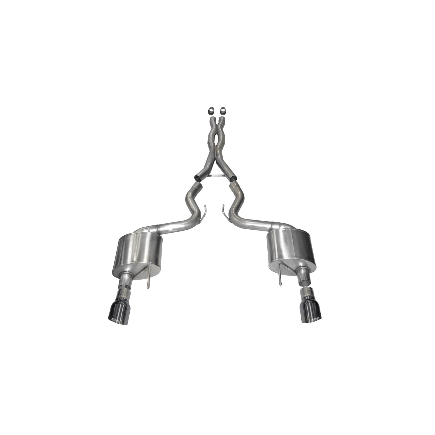 3in Cat-Back Dual Rear Exit with 4.5in Tips <br> 2015-2017 Ford Mustang