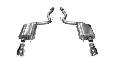 2.5in Axle-Back Dual Rear Exit w/ Single 3.5in Tips <br> 2015-2017 Ford Mustang