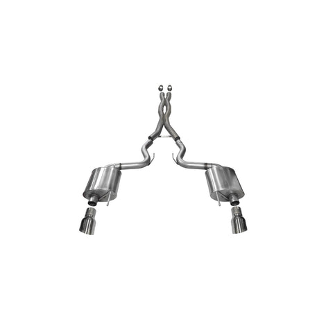 3in Cat-Back Dual Rear Exit with 4.5in Tips <br> 2015-2017 Ford Mustang