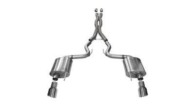 3in Cat-Back Dual Rear Exit with 4.5in Tips <br> 2015-2017 Ford Mustang