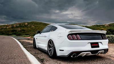 3in Cat-Back Dual Rear Exit with 4.5in Tips <br> 2015-2017 Ford Mustang