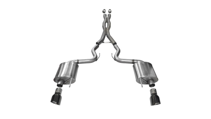 3in Cat-Back Dual Rear Exit W/ 4.5in Tips <br> 2015-2017 Ford Mustang