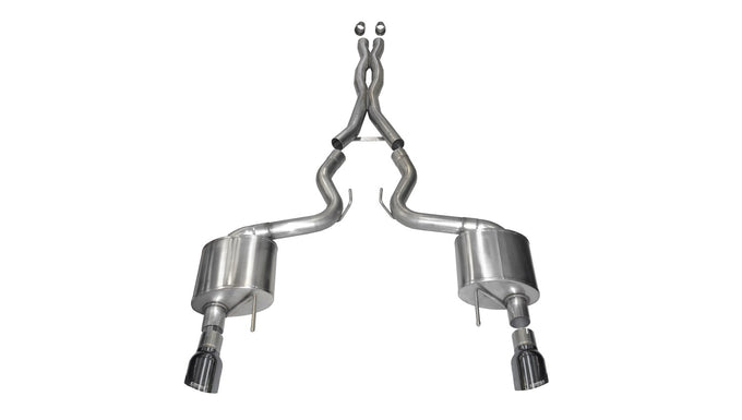 3in Cat-Back Dual Rear Exit with 4.5in Tips <br> 2015-2017 Ford Mustang