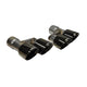 Twin 4.0in. Black PVD Pro-Series Tip Kit <br> 2015-2018 Ford Mustang