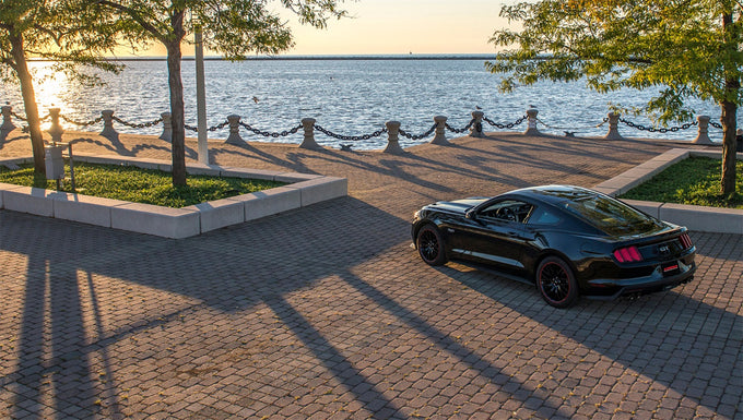 2.5in Axle-Back Dual Rear Exit with Turn Downs <br> 2015-2018 Ford Mustang