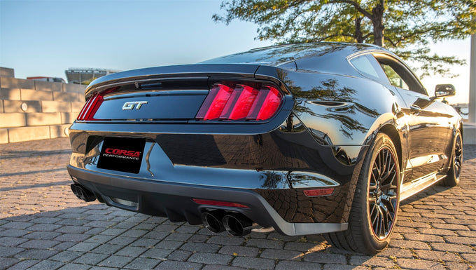 2.5in Axle-Back Dual Rear Exit with Turn Downs <br> 2015-2018 Ford Mustang