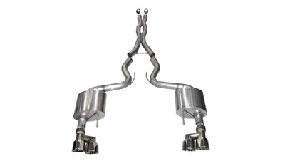 3in Cat-Back Dual Rear Exit w/ 4in Tips <br> 2015-2017 Ford Mustang