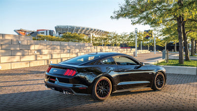 3in Cat-Back Dual Rear Exit w/ 4in Tips <br> 2015-2017 Ford Mustang