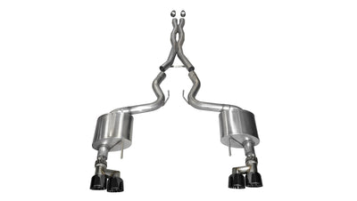 3in Cat-Back Dual Rear Exit W/ 4in Tips <br> 2015-2017 Ford Mustang