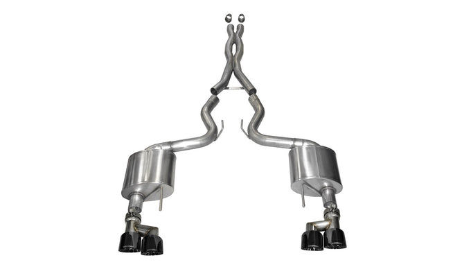 3in Cat-Back Dual Rear Exit W/ 4in Tips <br> 2015-2017 Ford Mustang