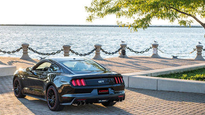 3in Cat-Back Dual Rear Exit W/ 4in Tips <br> 2015-2017 Ford Mustang