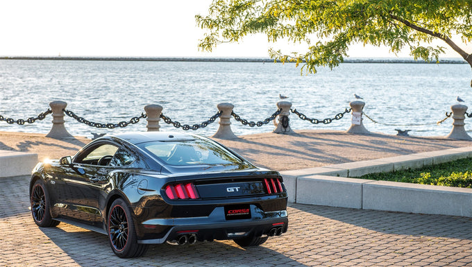 3in Cat-Back Dual Rear Exit W/ 4in Tips <br> 2015-2017 Ford Mustang