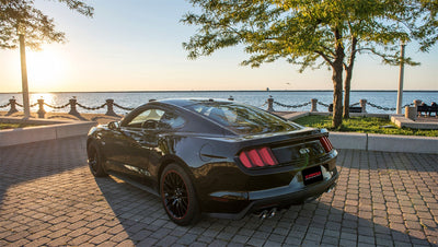 3in Cat-Back Dual Rear Exit w/ 4in Polished Tips <br> 2015-2017 Ford Mustang