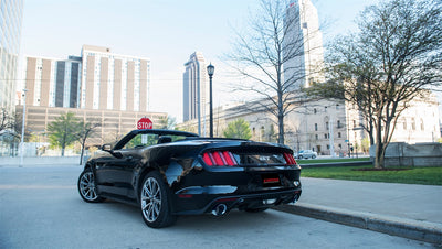 3in Cat-Back Dual Rear Exit W/4.5in.Polished Tips <br> 2015-2017 Ford Mustang
