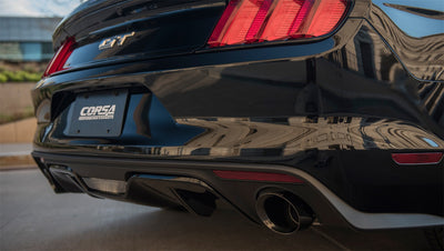 3in Cat-Back Dual Rear Exit with Single 4.5in Tips <br> 2015-2017 Ford Mustang