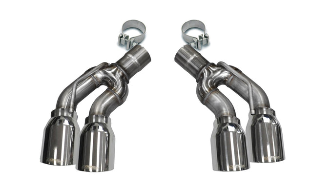 Twin 4.0in. Polished Pro-Series Tip Kit <br> 2016-2019 Cadillac CTS