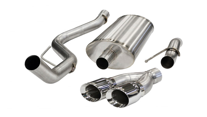 3in Cat-Back Single Exit w/4in Polished Tips <br> 2011-2014 Ford F-150