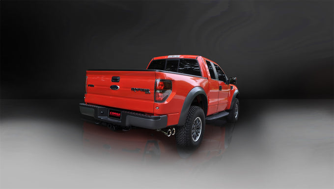 3in Cat-Back Single Exit w/4in Polished Tips <br> 2009-2010 Ford F-150