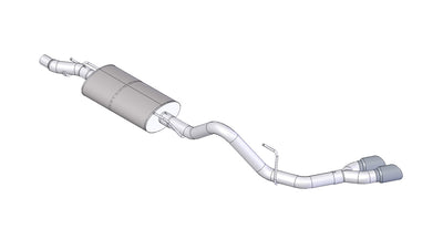 3in Cat-Back Single Side Exit with Twin 4in Tips <br> 2011-2014 Ford F-150