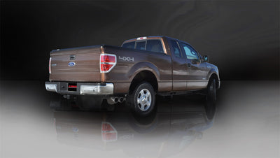 3in Cat-Back Single Side Exit with Twin 4in Tips <br> 2011-2014 Ford F-150