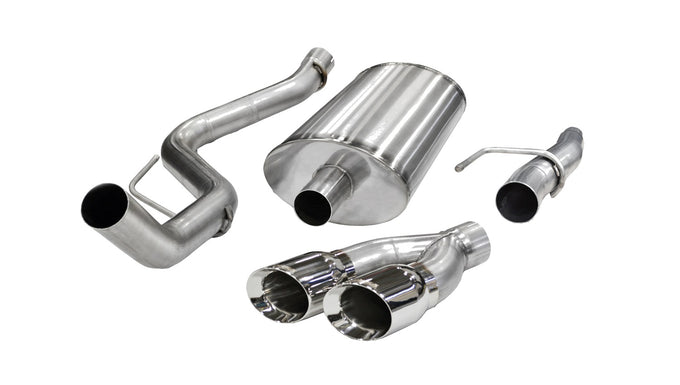 3in Cat-Back Single Exit w/4in Polished Tips <br> 2011-2014 Ford F-150