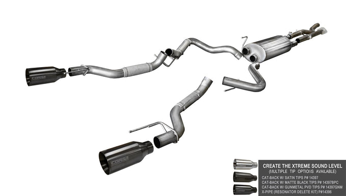 2.75in. X-Pipe Resonator Delete Kit <br> 2017-2020 Ford F-150