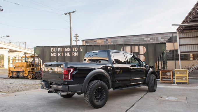 3in Cat-Back Dual Rear Exit w/ 5.0in Tip <br> 2017-2020 Ford F-150