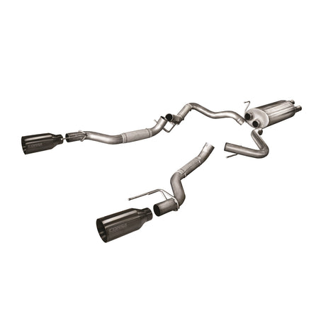 3in Cat-Back Dual Rear Exit w/ 5.0in Tips <br> 2017-2020 Ford F-150