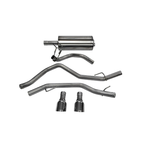 3in Cat-Back Dual Rear Exit w/ 4.5in Polished Tips <br> 11-23 Ram 1500 19-23 1500 Classic